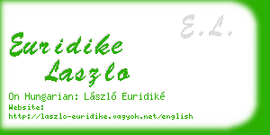 euridike laszlo business card