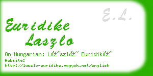 euridike laszlo business card